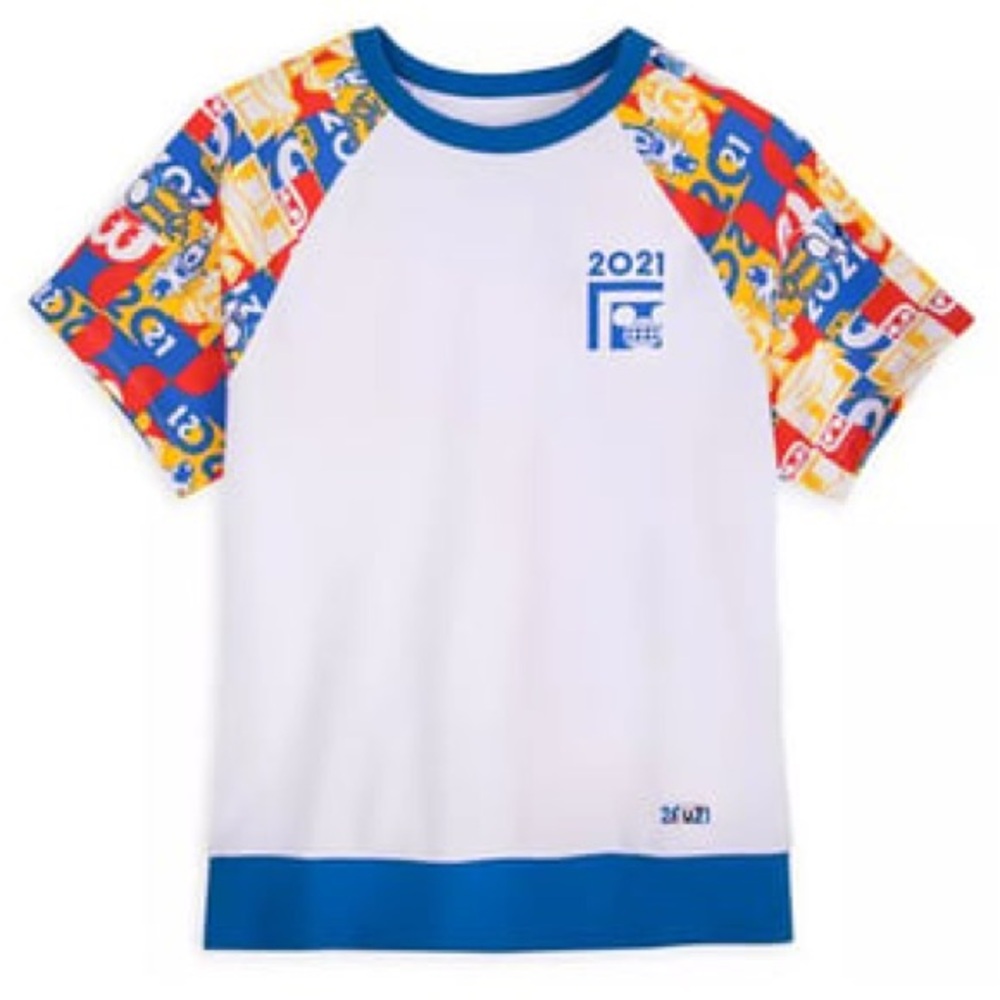 Disney Mickey & Friends 2021 Raglan T-Shirt 1X White WDW Minnie Pluto
